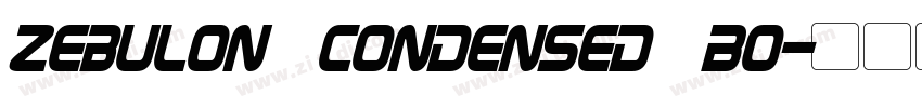 zebulon condensed Bo字体转换